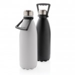Große Thermosflasche mit Griff für den einfachen Transport Farbe schwarz Ansicht in verschiedenen Farben