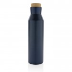 Auslaufsichere Thermoflasche aus recyceltem Stahl, 650 ml farbe blau