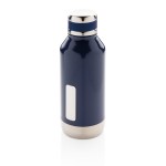 Trinkflasche mit Thermofunktion und Platte für das Logo Farbe dunkelblau