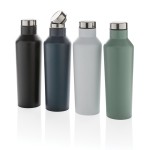 Stahlflaschen im modernen Design Farbe schwarz Ansicht in verschiedenen Farben