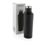 Stahlflaschen im modernen Design Farbe schwarz Ansicht mit Box