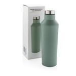 Stahlflaschen im modernen Design Farbe mintgrün Ansicht mit Box