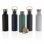 Thermoflasche mit Deckel und Griff Farbe dunkelgrau Ansicht in verschiedenen Farben