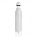 Große Flasche aus Stahl mit Thermofunktion Farbe weiß