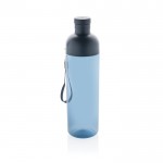 Flasche aus RPET mit abnehmbarem Deckel und Griff, 600 ml farbe marineblau