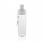 Flasche aus RPET mit abnehmbarem Deckel und Griff, 600 ml farbe weiß