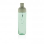 Flasche aus RPET mit abnehmbarem Deckel und Griff, 600 ml farbe grün dritte Ansicht