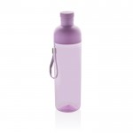 Flasche aus RPET mit abnehmbarem Deckel und Griff, 600 ml farbe violett