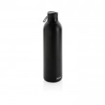 Edelstahlflasche mit großem Fassungsvermögen bedrucken Farbe schwarz