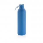 Edelstahlflasche mit großem Fassungsvermögen bedrucken Farbe blau zweite Ansicht