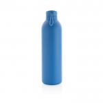 Edelstahlflasche mit großem Fassungsvermögen bedrucken Farbe blau dritte Ansicht