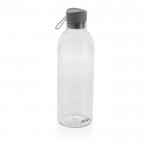 Große Trinkflasche aus reyceltem Plastik Farbe transparent