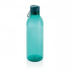 Große Trinkflasche aus reyceltem Plastik Farbe türkis