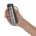 Miniflasche mit auslaufsicherem Deckel und Griff, 150 ml farbe silber achte Ansicht