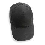 Nachhaltige Caps mit Aufdruck 280 g/m2 Farbe schwarz sechste Ansicht
