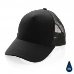 Nachhaltige Trucker-Mütze Farbe schwarz achte Ansicht