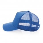 Nachhaltige Trucker-Mütze Farbe blau vierte Ansicht