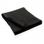 Schal aus nachhaltigem Material Farbe Schwarz vierte Ansicht