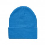 Nachhaltige Mütze in verschiedenen Farben bedrucken Farbe hellblau zweite Ansicht