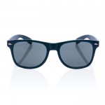 Sonnenbrille aus recyceltem Kunststoff Farbe marineblau zweite Ansicht