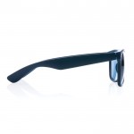 Sonnenbrille aus recyceltem Kunststoff Farbe marineblau dritte Ansicht