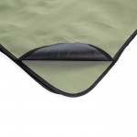 Picknickdecke aus RPET Farbe dunkelgrün dritte Ansicht