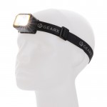 Verstellbare Stirnlampe mit LED-Licht inklusive 6 Lichtmodi farbe schwarz dritte Ansicht