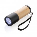 Taschenlampe aus Bambus und recyceltem Kunststoff farbe braun