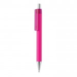 Kugelschreiber mit Chromspitze als Werbeartikel Farbe pink