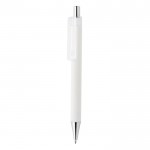 Kugelschreiber mit Chromspitze als Werbeartikel Farbe weiß
