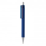 Kugelschreiber mit Chromspitze als Werbeartikel Farbe marineblau