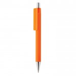 Kugelschreiber mit Chromspitze als Werbeartikel Farbe orange
