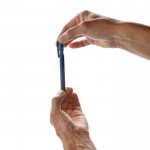 Kugelschreiber mit Dokumental® Tinte in Blau farbe blau sechste Ansicht