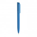 Öko-Mini-Kugelschreiber mit blauer Dokumental® Tinte farbe cyan-blau