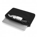 Laptoptasche aus RPET mit wasserabweisender Oberfläche, 14” farbe schwarz sechste Ansicht