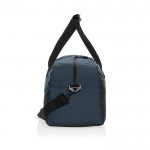 Reisetasche aus RPET im großem Design mit Vordertasche farbe blau vierte Ansicht