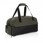 Reisetasche aus RPET im großem Design mit Vordertasche farbe grün