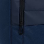 Reisetasche aus RPET mit großem Fach und Trolley-Gurt farbe marineblau siebte Ansicht