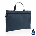 Recycelte Messetasche mit Henkel Farbe marineblau