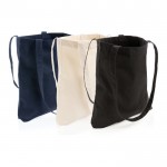 Recycelte Tasche mit langen Henkeln Farbe schwarz Ansicht in verschiedenen Farben