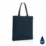 Tasche aus recycelter Baumwolle mit Logo-Druck Farbe marineblau