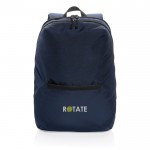 Laptop-Rucksack für den täglichen Gebrauch Farbe Marineblau Ansicht mit Logo