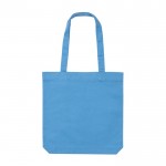 Taschen aus recyeltem Canvas, 285 gr/m2 Farbe hellblau zweite Ansicht