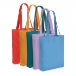 Taschen aus recyeltem Canvas, 285 gr/m2 Farbe hellblau Ansicht in verschiedenen Farben