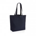 Tasche mit kleinen Taschen aus recyceltem Canvas, 240 g/m2 Farbe marineblau