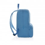Farbiger Rucksack aus recyceltem Canvas, 285 g/m² Farbe hellblau dritte Ansicht
