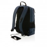 Rucksack mit USB, RFID und Tasche für Laptop 15,6'' Farbe marineblau fünfte Ansicht