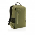 Rucksack mit USB, RFID und Tasche für Laptop 15,6'' Farbe dunkelgrün