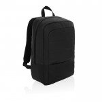 Laptop-Rucksack aus RPET mit verschiedenen Fächern, 15,6” farbe schwarz
