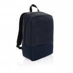 Laptop-Rucksack aus RPET mit verschiedenen Fächern, 15,6” farbe marineblau
